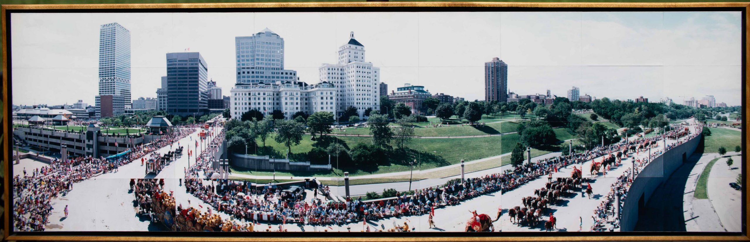 Milwaukee Great Circus Parade – from War Memorial (1993) - Mutiple Image Photograph