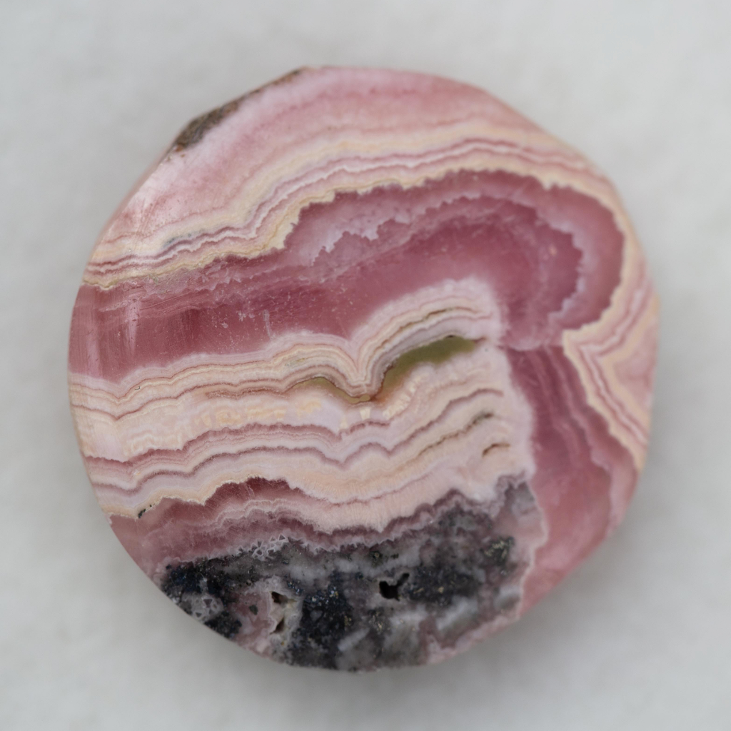 Rhodochrosite (Argentina) - Emotional healing, recovery of lost memories and forgotten gifts, self-love, compassion